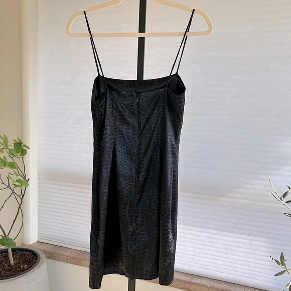 Anine Bing Valentine Silk Mini Slip Dress Black Navy XS NWT Party Contemporary - Picture 6 of 8
